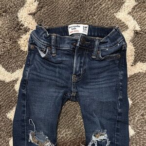 Abercrombie Kids Dark Blue Ripped Jeans